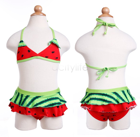 Купить девушки бикини набор biquini infantil новая мода красный желтый ...