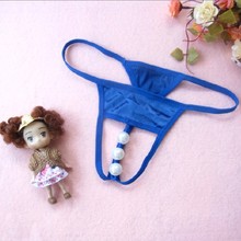 Peculiar shape hole low waist cotton beaded women s sexy lingerie sexy underwear T 6870