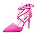 Fashion Pointed Toe Lace up Heels Sexy Shoes Woman High Heel 2016 Platform Gladiator Pumps Women
