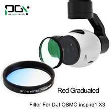 PGY Blue Gradual color graduated filter Lens for DJI OSMO inspire1 X3 Gimbal Camera UAV drone accessories