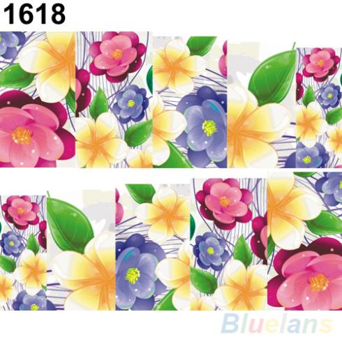 Beautiful Flowers Nail Art Nail Decals Water Transfer Stickers Decoration Hot 2JQJ