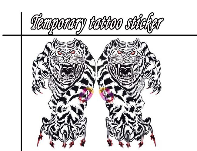 tiger for arm chest Good quality Temporary tattoos Waterproof tattoo stickers body art Painting wholesale