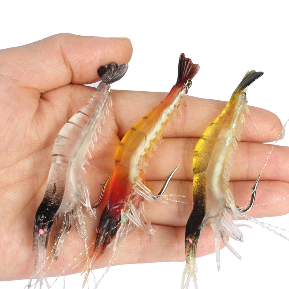Goture luminous shrimp lure soft <font><b>fishing</b></font> bait isca artificial fish lure soft baits 5pcs Goture luminous shrimp lure soft <font><b>fishing</b></font> bait isca artificial fish lure soft baits 5pcs