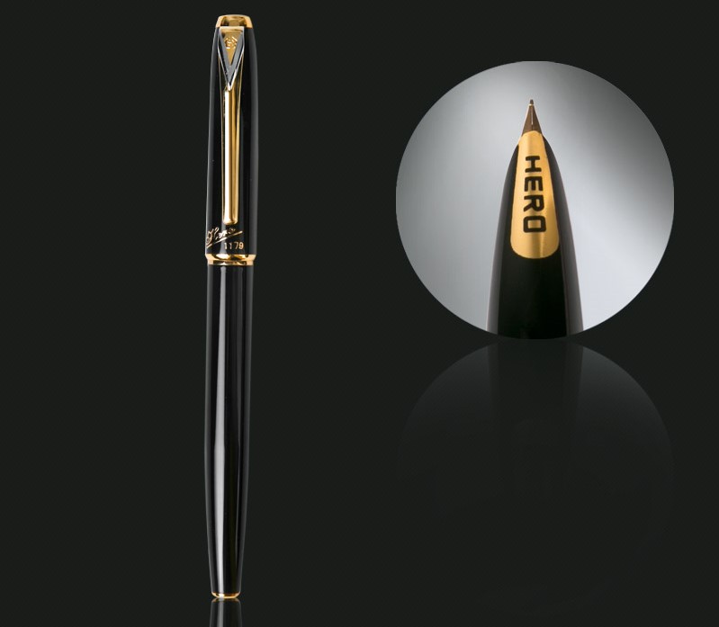 Фотография 1Pcs/Lot Hero 1179 High End Fountain Pen Classic Series for Finance Office Pens 0.5mm Nib Free Shipping