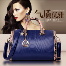2015 new Fashion PU leather handbag ladies Serpentine tote Shoulder bags women famous brands Bag Women top-handle bags WXSY08744