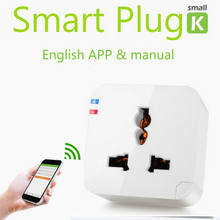 2015 New Smart Wifi plug socket outlet Kankun with EU AU UK adapter Kankun k1 electrical socket to remote control by english app