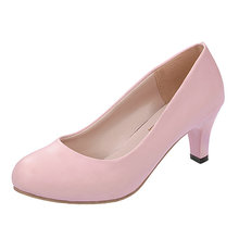 Free shipping 15 Elegant OL White collar jobs In the thick with shoes Fashionable and comfortable