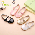 J Ghee 2017 Autumn Girls Shoes Princess Kids Flat Shoes PU Leather Children Casual Shoes With