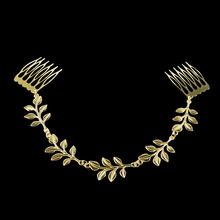2016 Indian New Elegant Golden Tone Olive Leaf Decoration Hair Combs Cuff Pin Headband Accessories Tassel Head Jewelry A00061