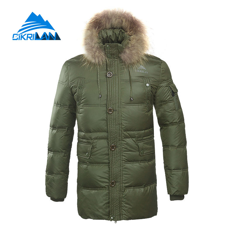 Cikrilan New Outdoor Sport Abrigo Hombre Water Resistant Doudoune Hiking Veste Homme Ski Duck Down Winter Jacket Men Warm Coat