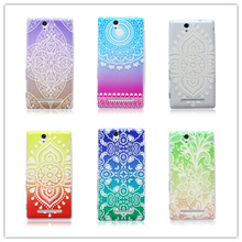 Luxury Printing Soft TPU Cover Case For Sony Xperia C3 D2533 S55T Mobile Phone Bag Cases PY
