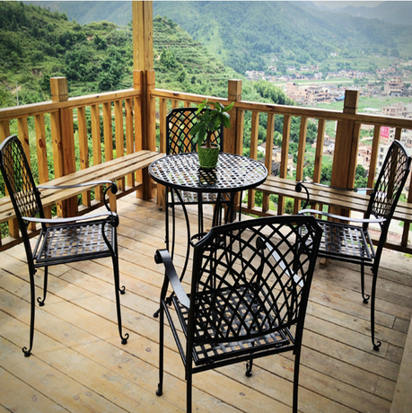 Inspirational collection of wrought iron patio furniture set.