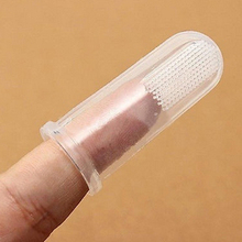 Soft Silicone Baby Finger Toothbrush Gum Brush For Safe Kids Clear Massage BB 263