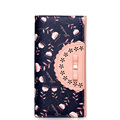 Ladylike Print Bowknot Long Wallet Women Korean Style Fashion Hollow Out Patchwork Clutch Bag Ladis High