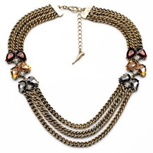 Fashionable Vintage Multi-Layers Statement Necklace Charm Jewelry Elegant Dress Jewelry Hot Sales