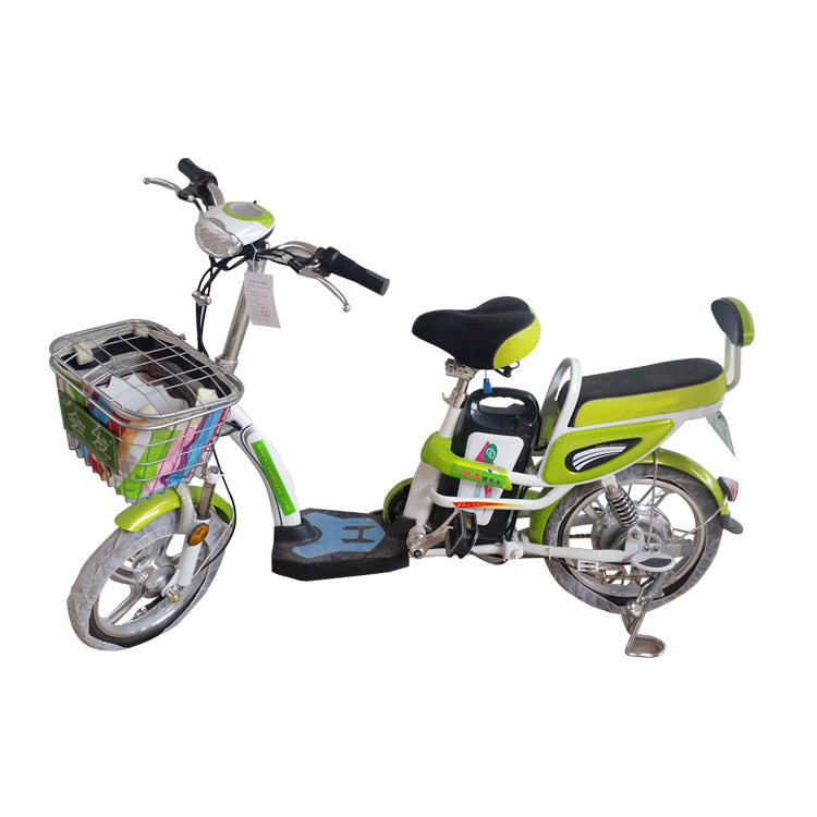 Shelf 16 inch electric bicycle Double green low price electric bicycles Xuehu