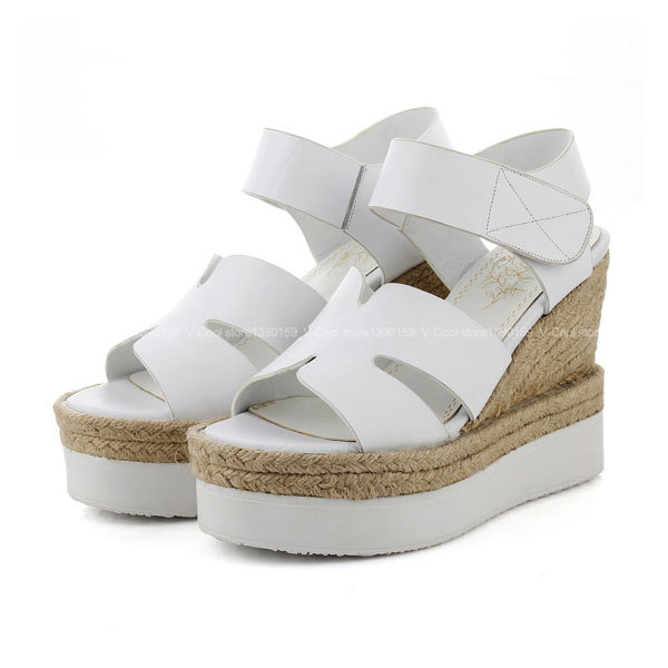 Designer Hemp Rope Comfort Sandals For Women's Summer Wedge Sandals ...