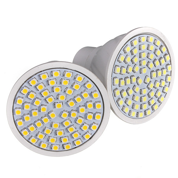 GU10 60 LED SMD Energy Saving Spotlight Home Light Bulb Lamp Pure White Warm Whtie 220V