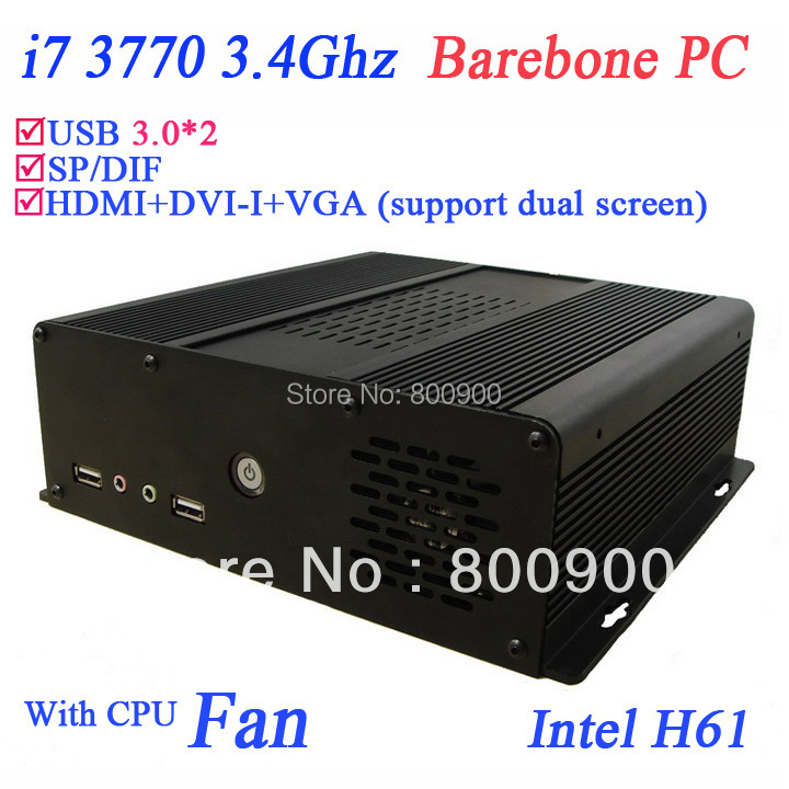 I7 quad core 3770 3.4  barebone   GPU HD 4000  USB 3.0 HDMI VGA DVI   X64