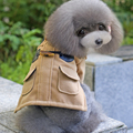 Dog Animal Winter Nylon Coat Small Teddy Yorkie Horn Button Warm Clothes Puppy Pet British Style