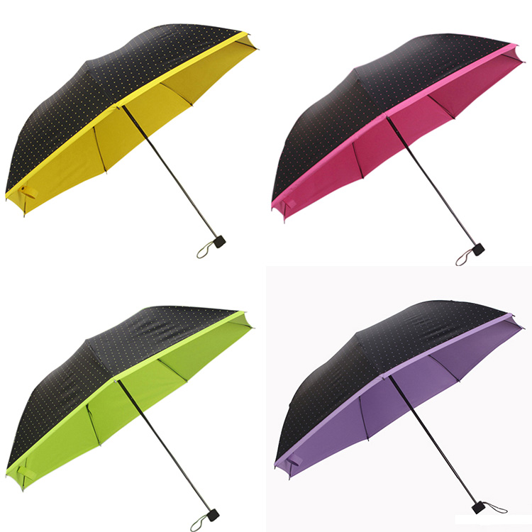 New Arrival Black Coating Creative-umbrella Lightweight Sunshade Anti-uv Umbrella Rain Women Pencil Style 7 Ribs Umbrellas