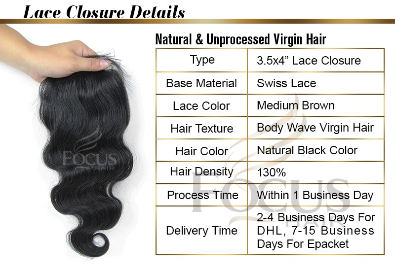 Brazilian lace closure, human hair closure, body wave closure brazilian body wave closure silk closure top closure lace frontal free shipping swiss lace closure