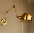 Free shipping Retro Edison Industrial Gold Vintage Wall Lamps light With Long Arm Wall Sconce Arandela