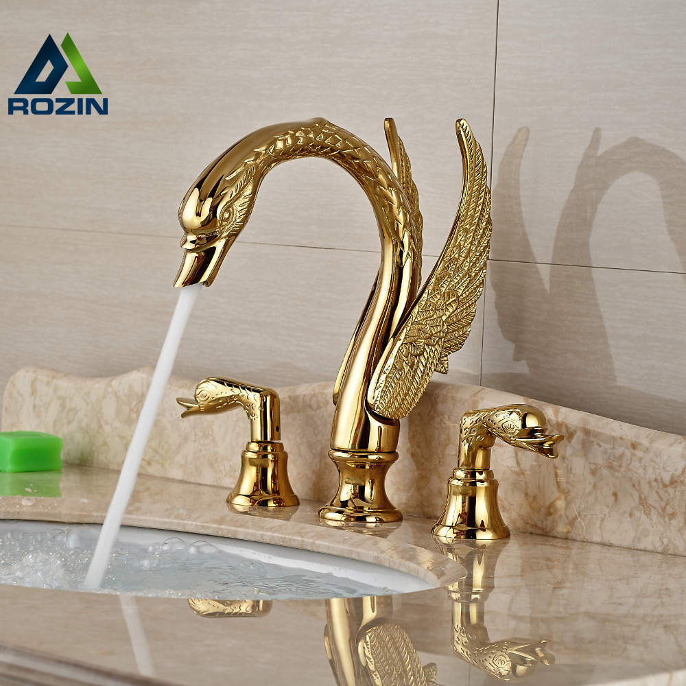 Online Kaufen Großhandel gold schwan wasserhahn aus China gold schwan