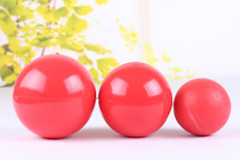Cute Eco Friendly Red Pet Dog Cat Rubber Round Ball Solid Core Fun Play Training Chewing Grinding Teeth Toys CW-80002