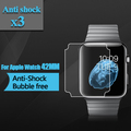 Premium TPU Anti Shock Screen Protector for Apple Watch 42mm Full Screen Coverage Clear Screen Film