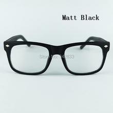 New Women Wayfarer Simple Design Eyeglasses Good Made Optical Frame Rhombus Rivet Imitation Leather Wrap Legs