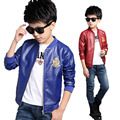 Fashion PU Leather Jackets Boys Coats Autumn Bomber Jackets For Boys Clothes 2 13Y Children s