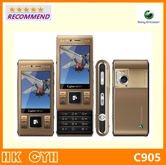 Original Unlocked Refurbished Sony Ericsson C905 cell phone 3G WIFI GPS 8 1MP Camera Russian Keyboard