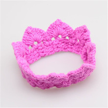 2016 New Baby Infant Headband Crown Knitting Crochet Costume Soft Adorable Clothes Newborns Photography Props Baby