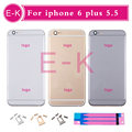 DHL 50pcs High Quality For iphone 6 plus 5 5 Rear Back Housing Cover Metal Frame