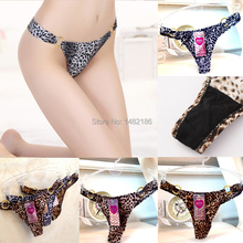 Fashion Women Leopard Briefs Hole Bow Hollow Lady Sexy Lace G-String Thongs Panties Knickers Lingerie Underwear Crotch DNK0020