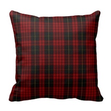 Beds Pillow Cases Stylish Clan Macqueen Tartan Plaid Pillow Case (Size: 45x45cm) Free Shipping