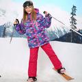 For 30 Degree Warm Coat Sporty Ski Suit Waterproof Windproof Girls Jackets Kids Clothes Sets Children