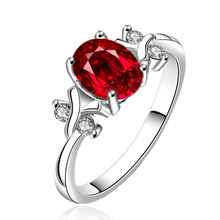Free Shipping 2015 Lovely silver wedding rings stone crystal small men ring charm