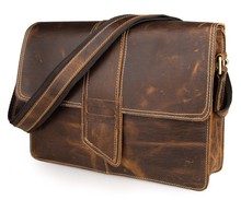 5Pcs/Lot Genuine Vintage Leather Messenger Bag