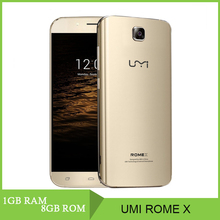 Original UMI ROME X 8GB 3G 5.5 inch Android 5.1 MT6580 Quad-core 1.3GHz RAM 1GB 7.9mm Dual-band WiFi 2500mAh WCDMA Cells Phone