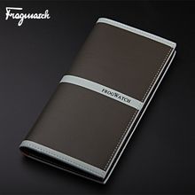New brand Unisex genuine leather casual Wallets scratch resistant oxhide business purse Waterproof Cowhide long men