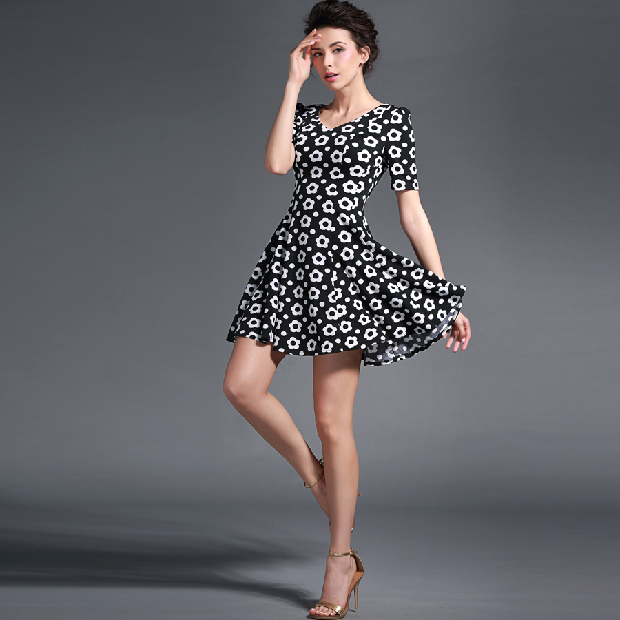 womens-summer-dresses-2015-summer-work-wear-OL-elegant-slim-black ...