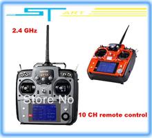 10ch 2.4G rc radio Transmitter & Receiver Combo 10ch remtoe control R10D TX + RX Goods AT10 gift Drop Shipping