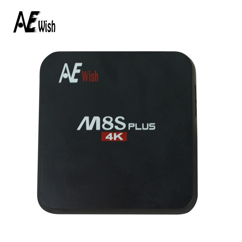 Anewish M8S Plus Android TV Box S905 android 5.1 quad core 1000M 2GB/16GB KODI16 media player better than mini m8s set top box