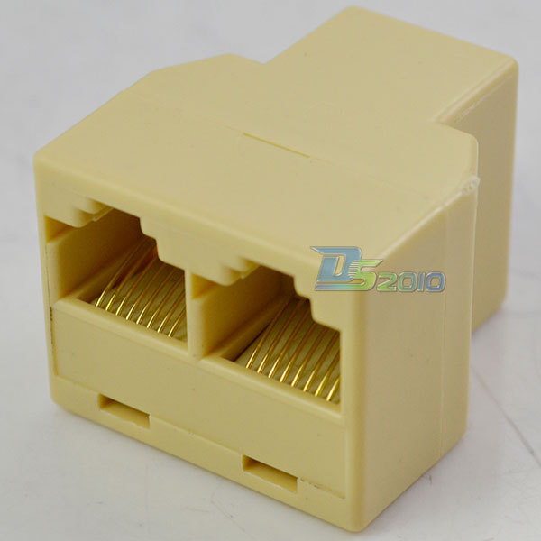 High QualityRJ45 1 Port to 2 Port LAN Ethernet Network Cable Splitter Extender Plug Adapter