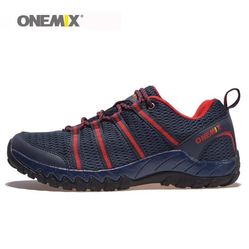 Onemix men's breathable mesh running shoes leisure sport athletic shoes weaving slow sneakers size EU39-45 Free shipping
