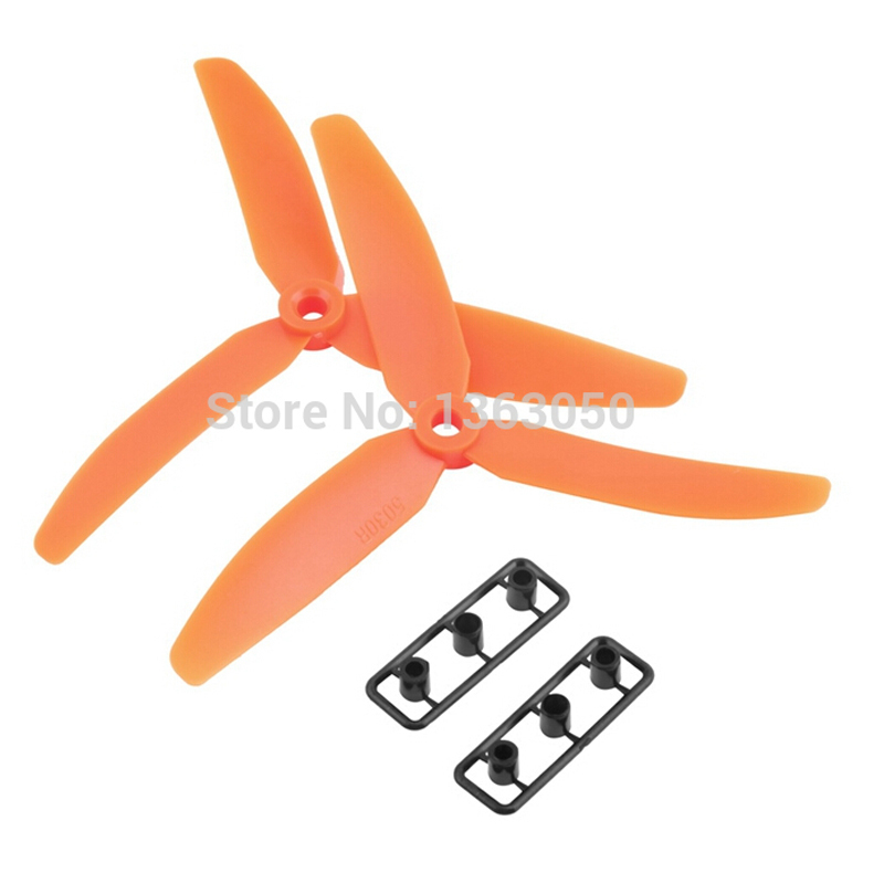 Low shipping 10 pair / lot 5030 Propeller three Blade Propeller Remote Control Multicopter Helicopter for QAV250 250 quadcopter