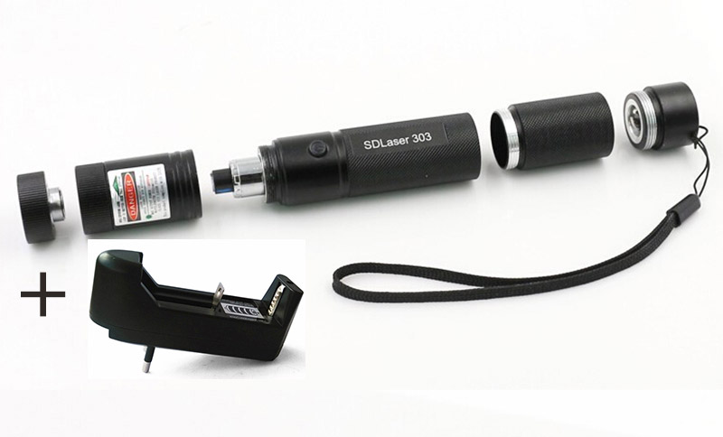 High quality green laser pointer presenter SDLaser 303 buring laser 2 in 1 ...