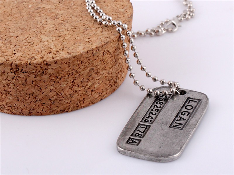 Colar Corrente Wolverine Militar Dog Tag Colar Corrente Wolverine Militar Dog Tag